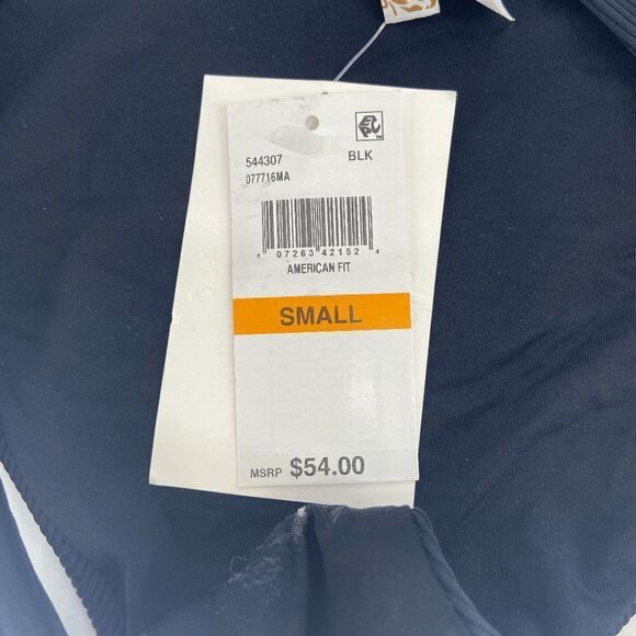 Becca American Fit Womens Black New Ribbed Bikini Bottom US Small - Picture 3 of 8